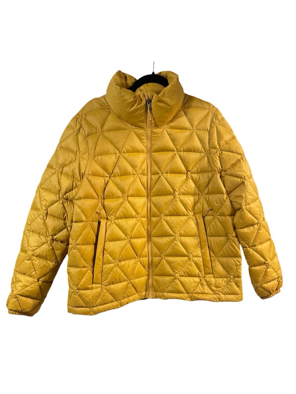 🌟NEW Eddie Bauer Yellow Cirruslite Down Feather Puffer Jacket Women's Size XL